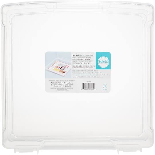 We R Memory Keepers&#xAE; Clear Craft &#x26; Photo Plastic Storage Case